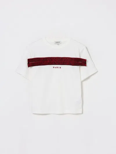 Lanvin T-shirt  Kids Color Ecru In Neutral