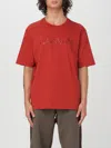 Lanvin Classic Paris Embroidered T-shirt Turkish Red In Rot