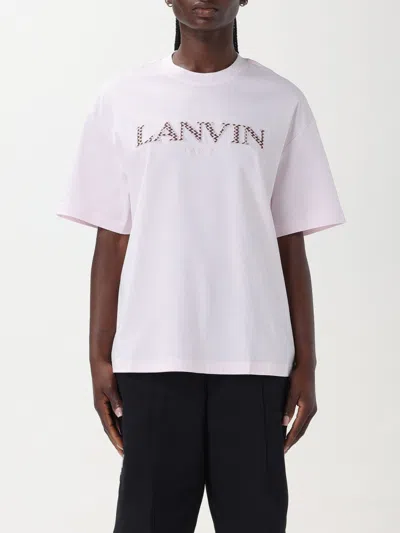 LANVIN T-SHIRT LANVIN WOMAN COLOR PINK,F37133010