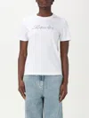 Lanvin Bead Embroidered T-shirt In Weiss