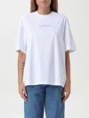 Lanvin T-shirt Brod In Weiss