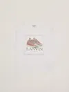 Lanvin Printed T-shirt In Bianco