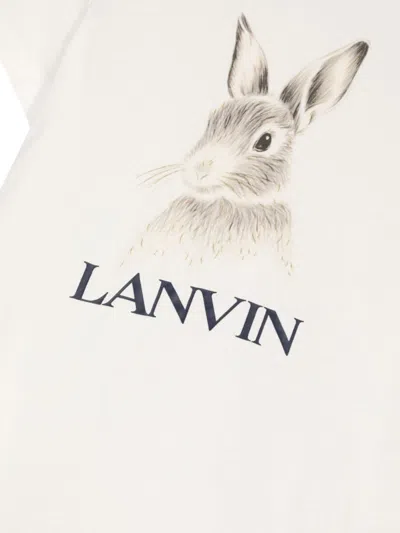Lanvin Kids'  T-shirt In White