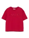 Lanvin T-shirt With Logo In Red
