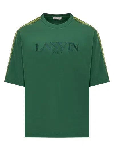 Lanvin T-shirt With Logo In Green