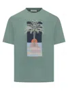 Lanvin T-shirt With Print In Green