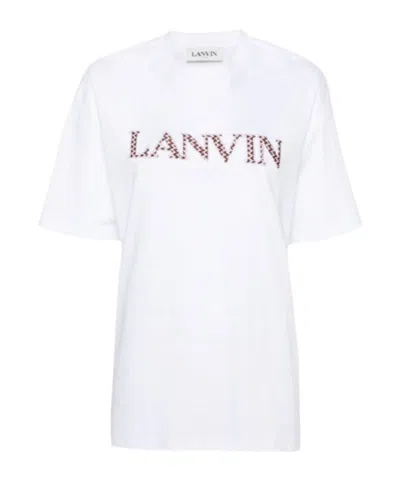 LANVIN T-SHIRT WITH ROUND NECK AND SHORT SLEEVES