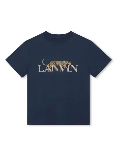 Lanvin Kids'  T-shirts And Polos Blue