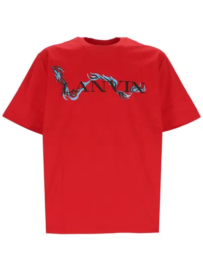 Lanvin T-shirts And Polos In Flame