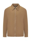 Lanvin Tailored Blouson With Logo In Desert