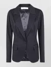 Lanvin Single-breasted Tailored Jacket Clothing In Black