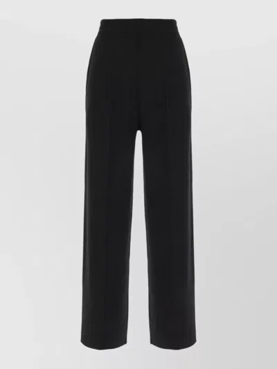 Lanvin Tailored Pants Button Detail Back Pocket In Black
