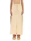 Lanvin Long Skirt In Beige
