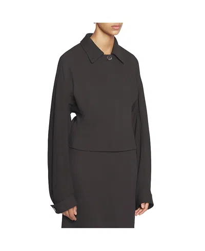 Lanvin Tailored Wool And Viscose Like Jacket In Brown