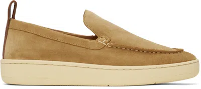 Lanvin Tan Cruiser Suede Sneakers In Dark Beige09