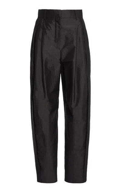 Lanvin Tapered Cotton Chambray Pants