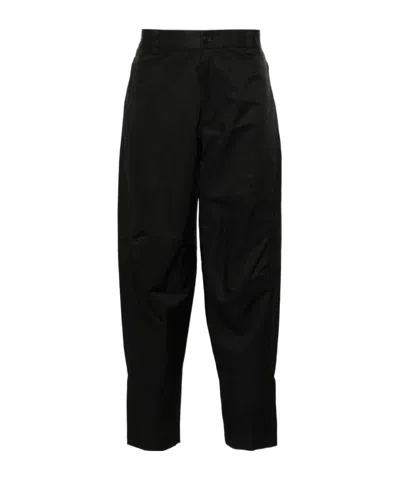 LANVIN LANVIN TAPERED-CUT LOGO PATCH BIKER TROUSERS