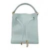 Lanvin Teal Hobo Bucket Bag In Blue
