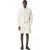 Lanvin Ivory Cotton Flap-pocket Jacket In Neutral