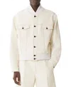 Lanvin Ivory Cotton Flap-pocket Jacket In Neutral