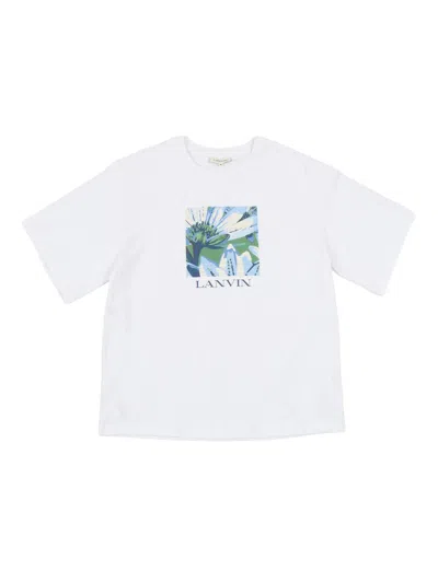 Lanvin Kids'  Tee Shirt In White