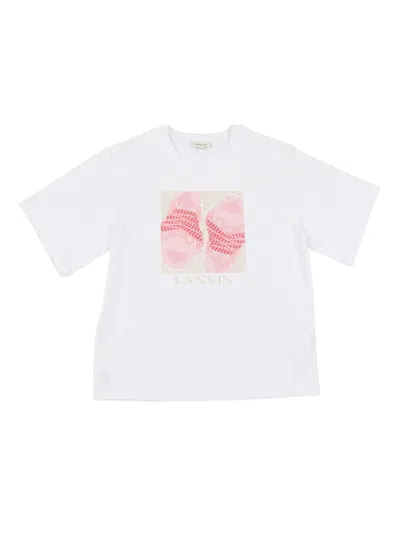 Lanvin Kids'  Tee Shirt In White