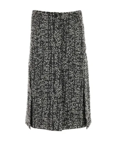 LANVIN LANVIN TWO-TONED MIDI SKIRT