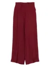 Lanvin Textured Trousers In Red