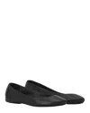 Lanvin The Ballerina Flat In Leather In Black