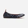 Lanvin Womens Navy Ballerina Patent-leather Pumps In Navy Blue