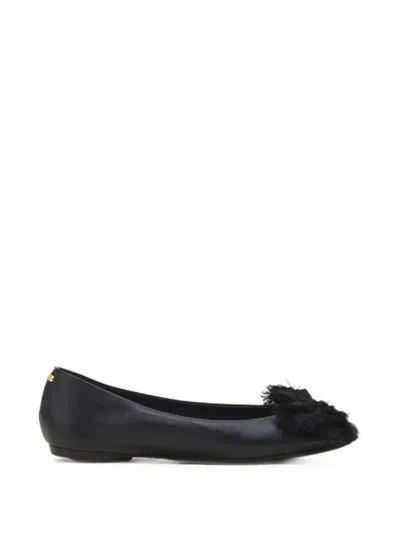 Lanvin The Bow Ballerina Flats In Black