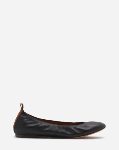 LANVIN LANVIN THE LEATHER BALLERINA FLAT