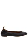 Lanvin The Leather Ballerina Flat In Black