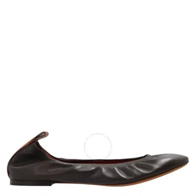 LANVIN LANVIN THE LEATHER BALLERINA FLATS