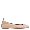 Lanvin The Leather Ballerina Flats In Neutral