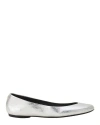 Lanvin Metallic-finish Leather Ballet Flats In Multi