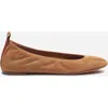Lanvin La Ballerine En Suede Pour Femme In Brown