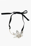 Lanvin Thread Necklace With Flower Shaped Pendant Embellished With
