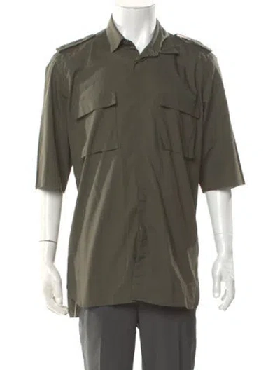 Pre-owned Lanvin Three-quarter Sleeve Shirt In Green