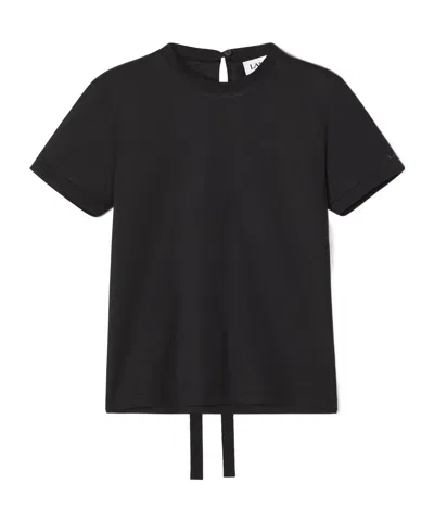 LANVIN TIE-BACK COTTON T-SHIRT