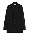 Lanvin Tie Fastened Tailored Blazer In Black
