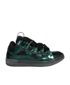 Lanvin Basses Curb Xl Leather Sneaker In Black