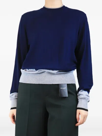 Pre-owned Lanvin Tie-dye Sweater In Blue