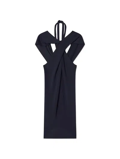 Lanvin Tie-neck Top In Viscose In Blue