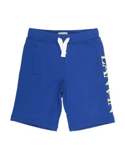 Lanvin Babies'  Toddler Boy Shorts & Bermuda Shorts Bright Blue Size 5 Cotton, Elastane
