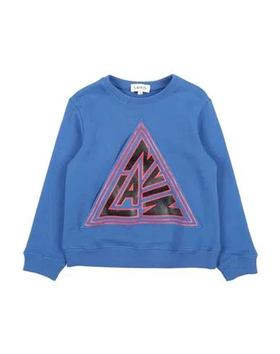 Lanvin Babies'  Toddler Boy Sweatshirt Bright Blue Size 5 Cotton, Elastane