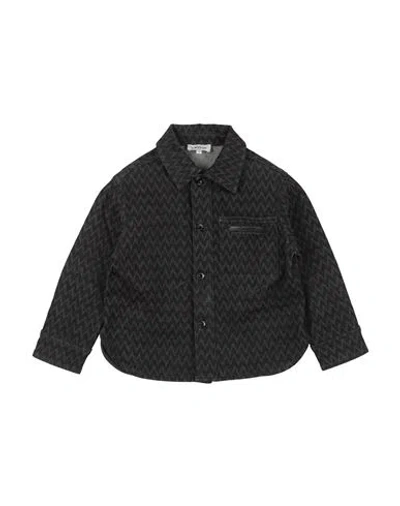 Lanvin Babies'  Toddler Girl Denim Shirt Black Size 6 Cotton, Polyester, Elastane In Blue