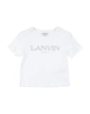 Lanvin Toddler Girl T-shirt White Size 6 Cotton In White