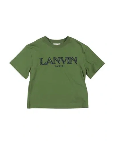 Lanvin Babies'  Toddler Girl T-shirt Green Size 6 Cotton