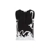 Lanvin Sleeveless Pleated Abstract Pattern Top In Black